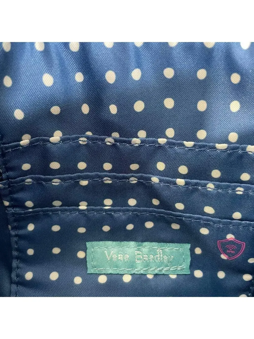 Vera Bradley RFID All in One Crossbody Bag Quilted Paisley Turquoise Blue Wallet